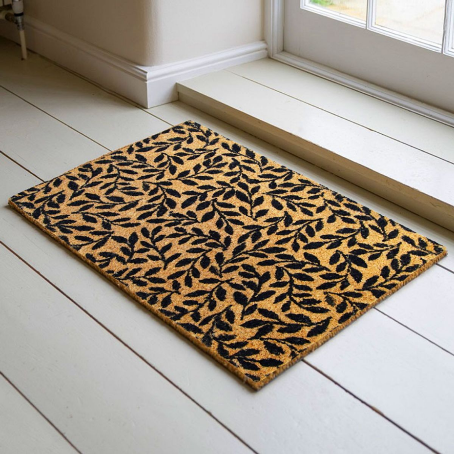 Paillasson en fibre de coco motif brindilles