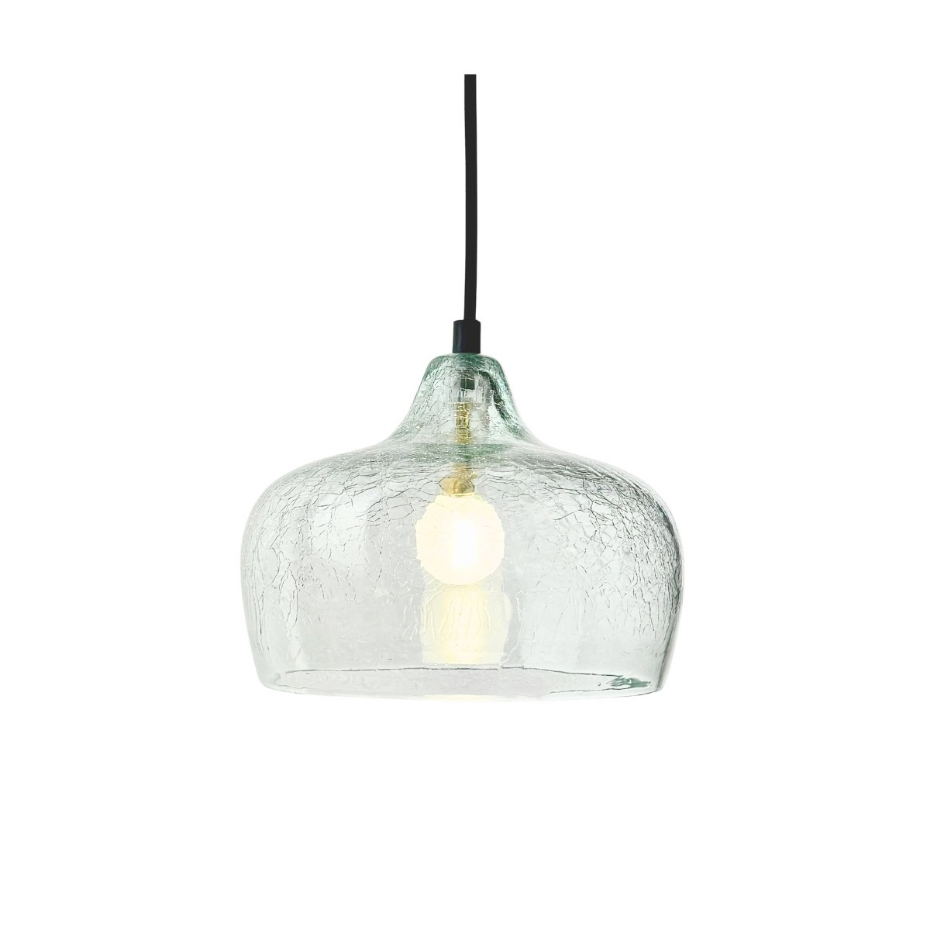 Suspension en verre soufflé craquelé, IRIS