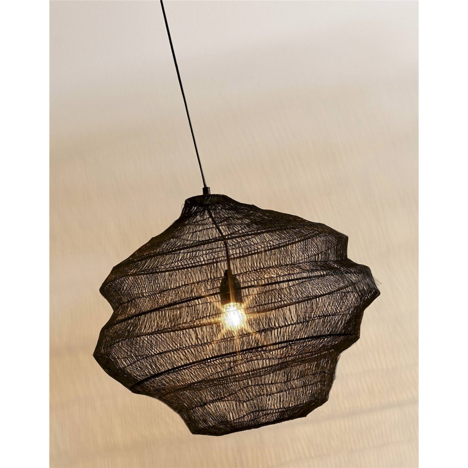 Suspension grillagée en zinc style contemporain organique
