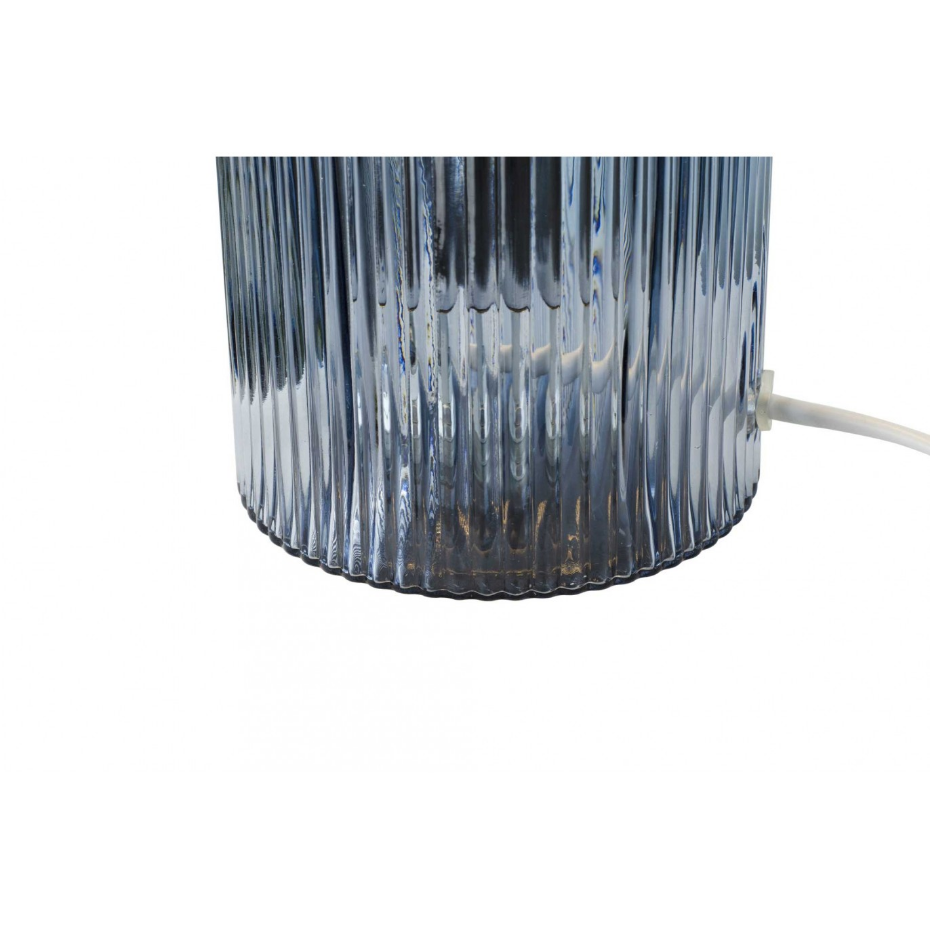 Lampe à poser en verre strié, CHARMY