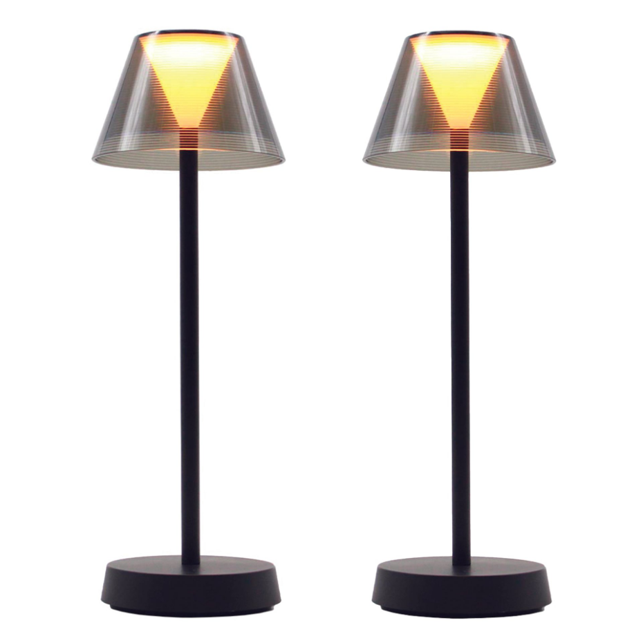 2 Lampes de table sans fil BEVERLY H34CM