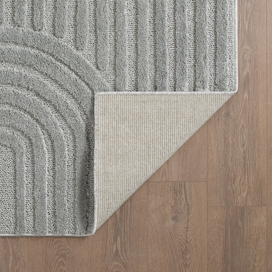 Tapis intérieur rond à relief TURIN