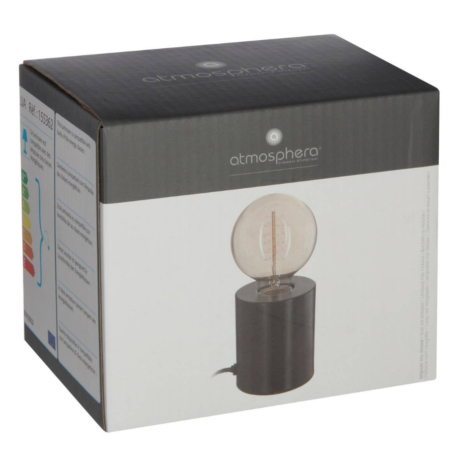 Lampe cylindrique métal SABA