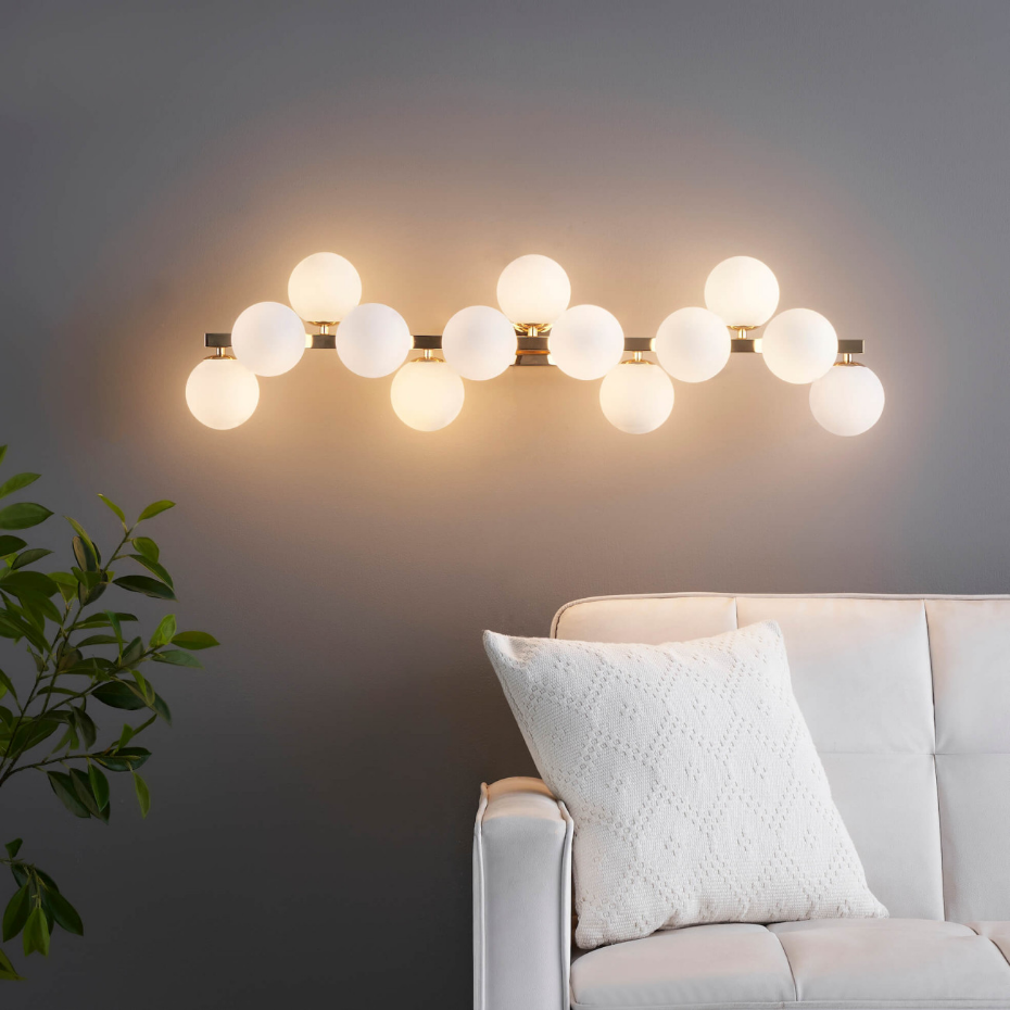 Longue Applique avec 13 Verres – AMBROSIA