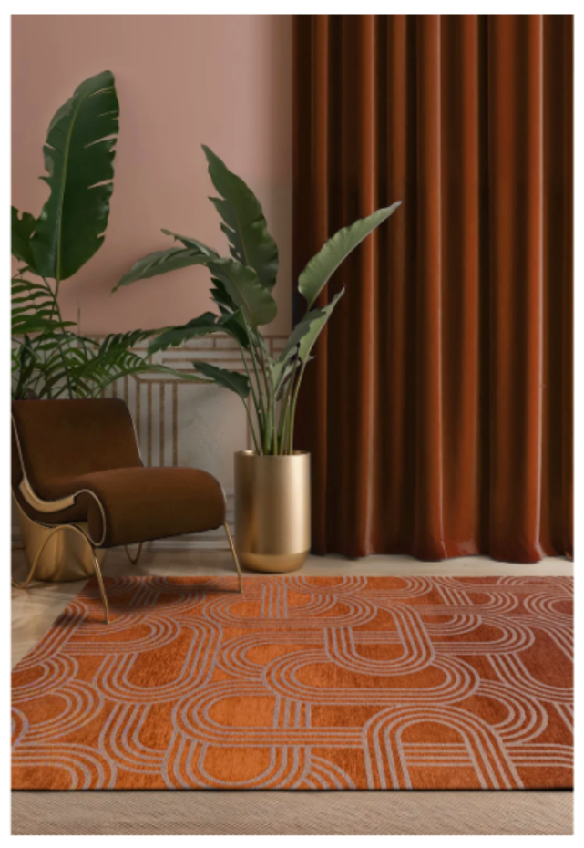 Tapis salon et chambre moderne tissé plat FEVER