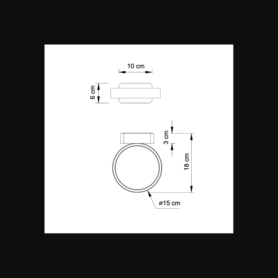 Applique LED circulaire murale - EYE