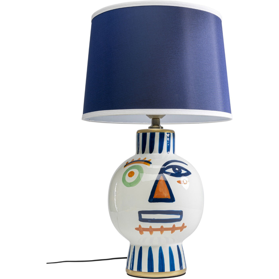 Lampe visage en porcelaine et polyester, TWO FACE