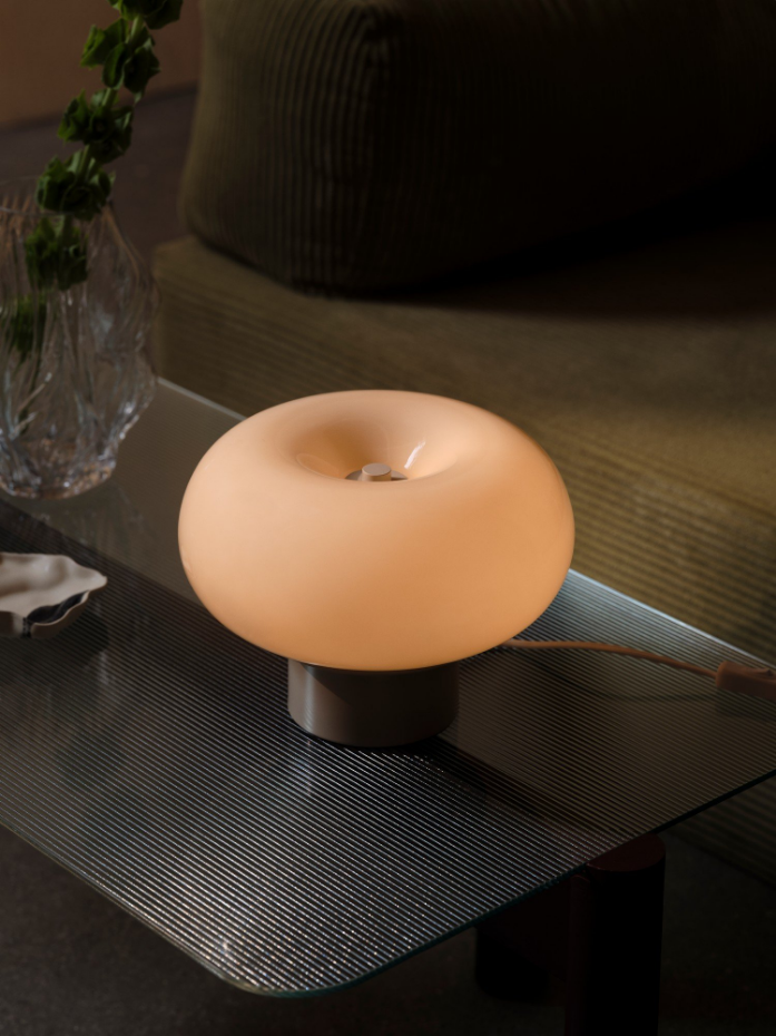 Lampe à poser Malti  Verrerie Beige ,  H. 21 - IP20 - E27 /  Nordlux Intérieur