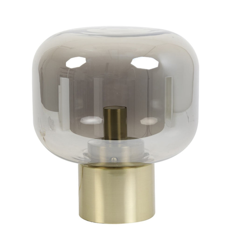 Lampe à Poser Arturan Doré Verre Fumé