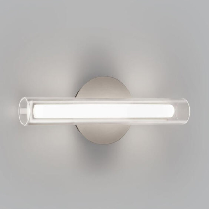 Applique led Design Oslo Nickel Et Verre