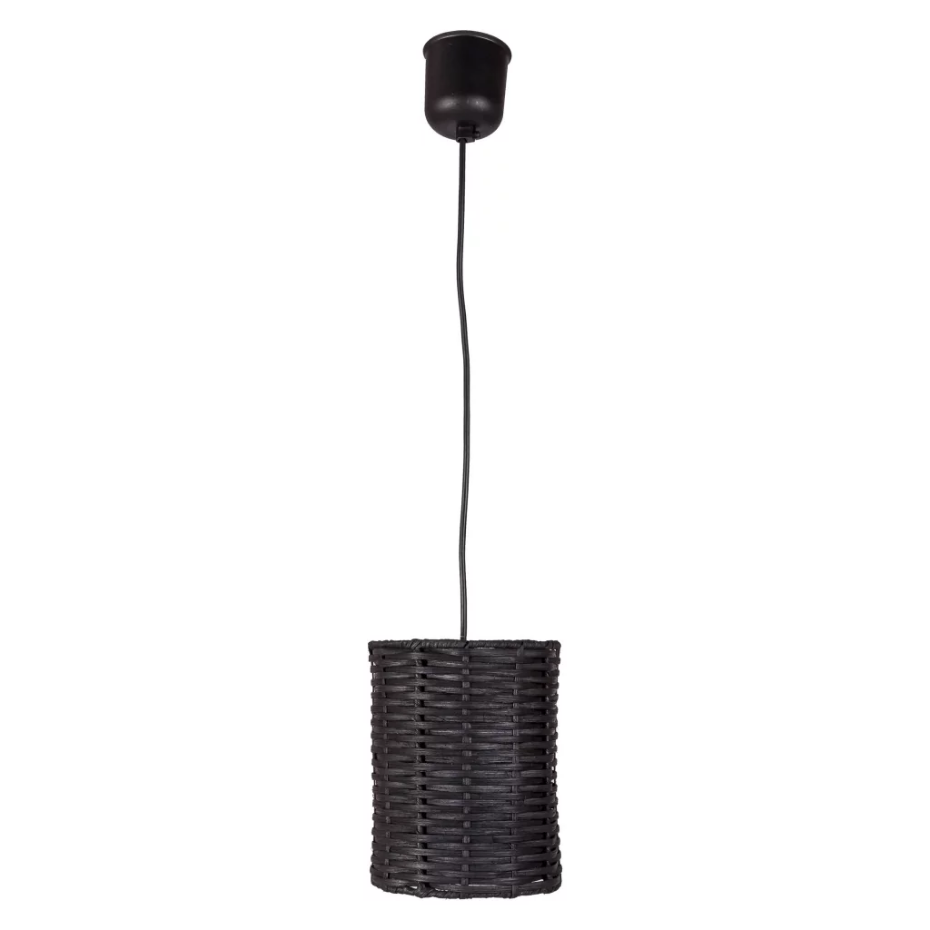 Suspension en rotin cylindrique YUNIS