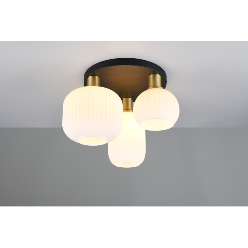 Plafonnier design en verre, D.39 , DIVA