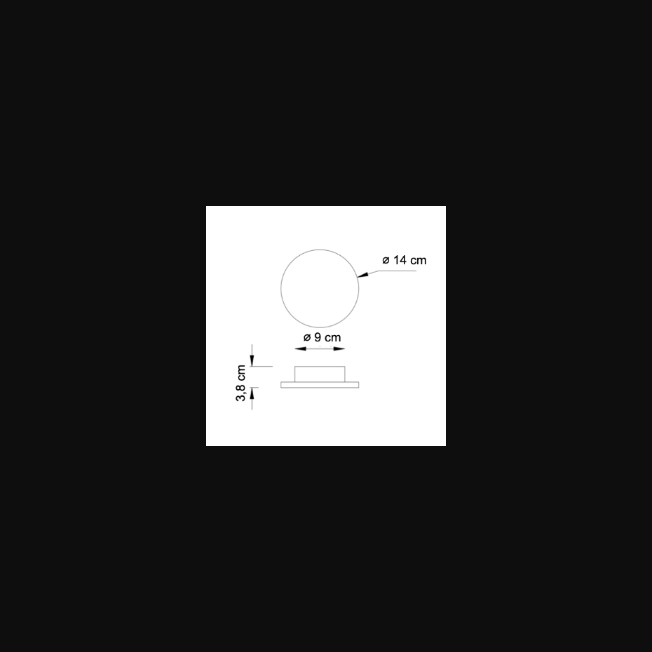 Applique minimaliste à LED intégrée - LUNAR