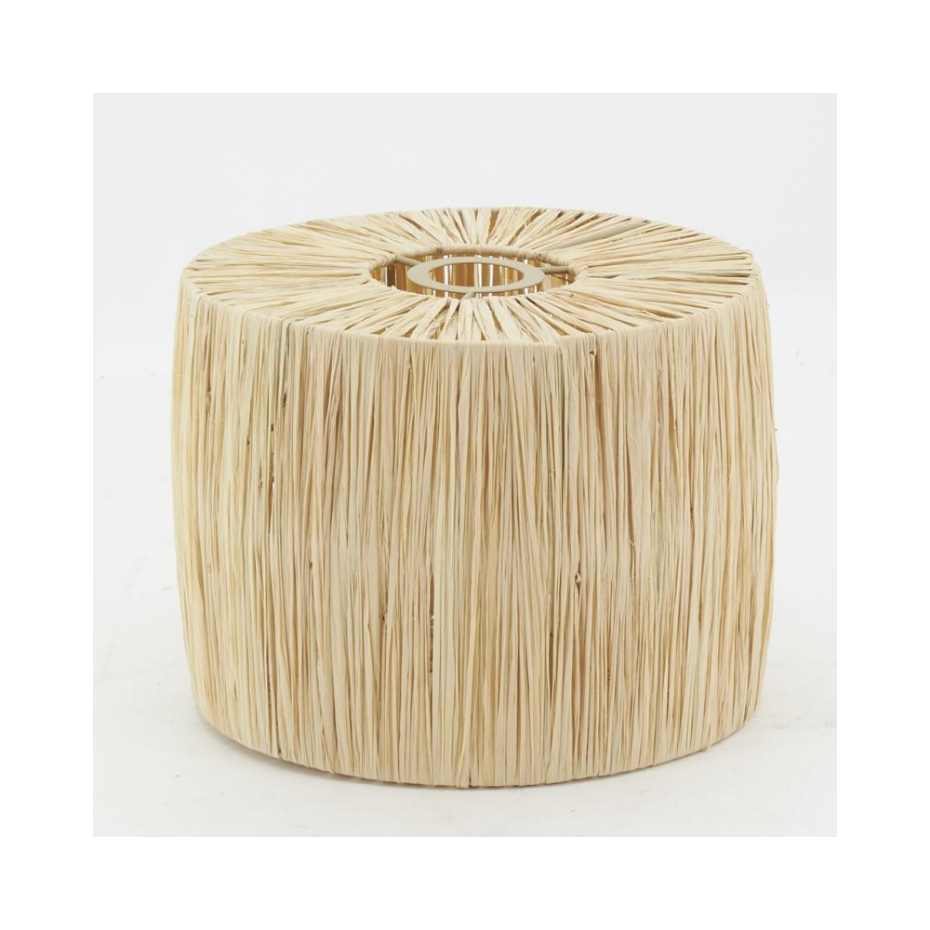 Abat-jour pour suspension en raphia naturel Kenya Abat-jour naturel