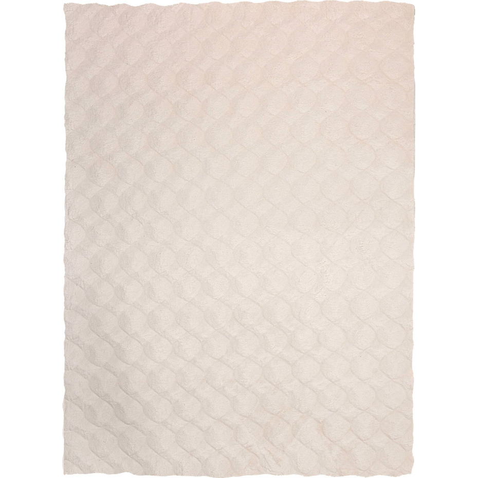Tapis shaggy en polyester rectangulaire