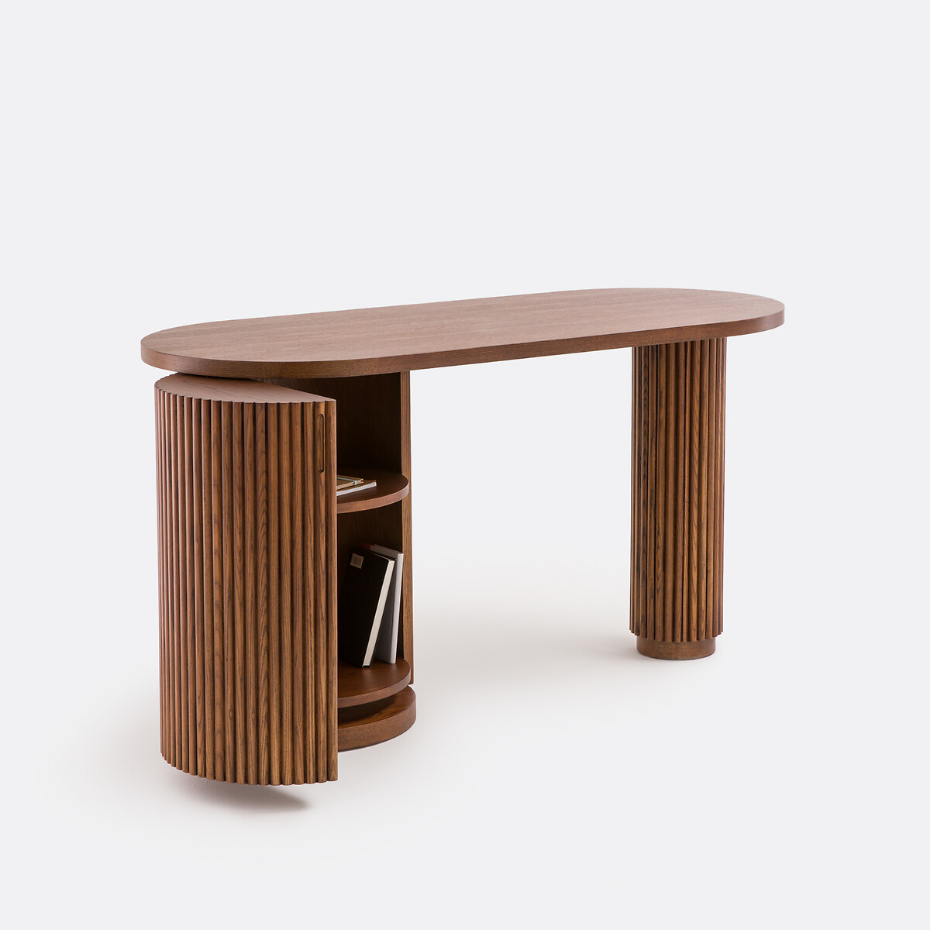 Bureau forme organique, 1 porte, Genna 