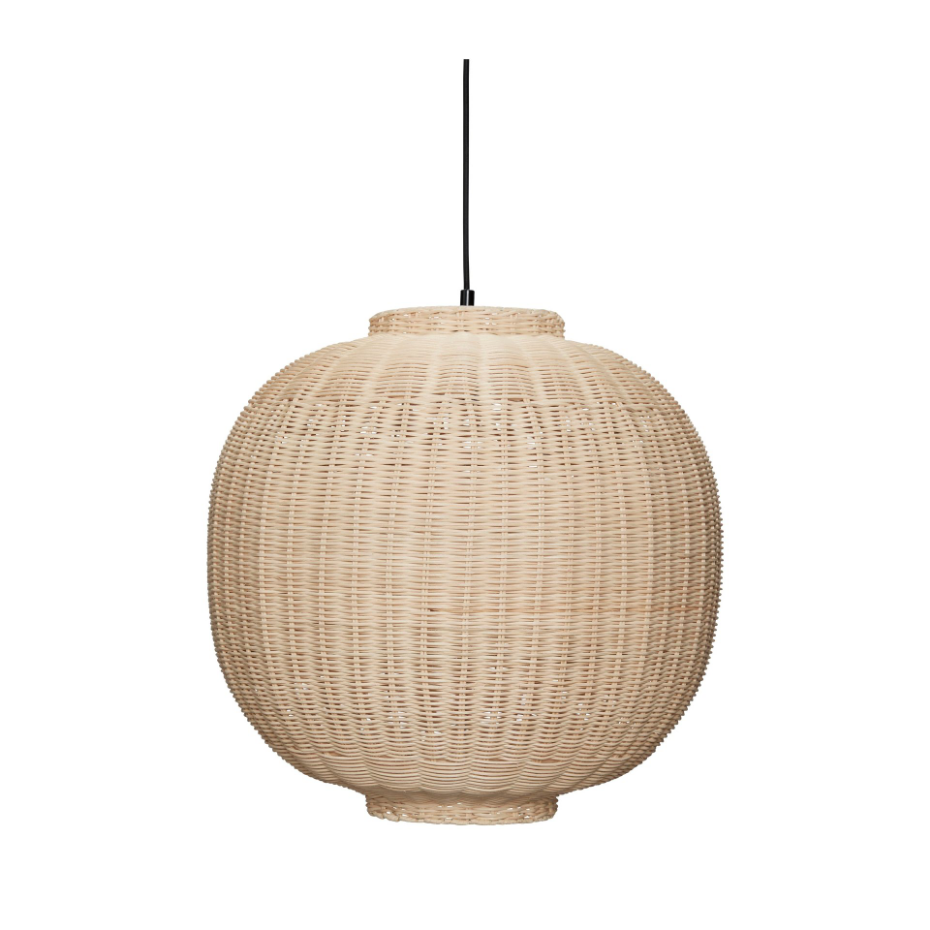 Suspension Chand Pendule Ronde Naturel Hübsch