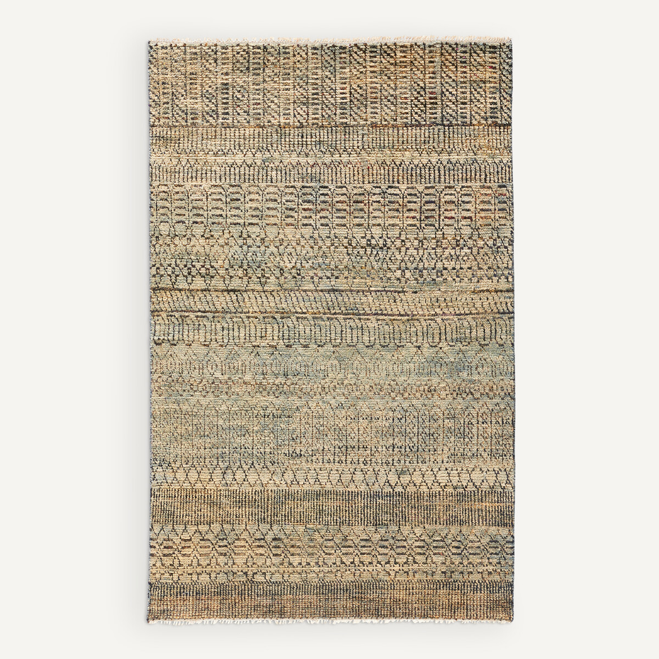 Tapis laine et soie Nagari