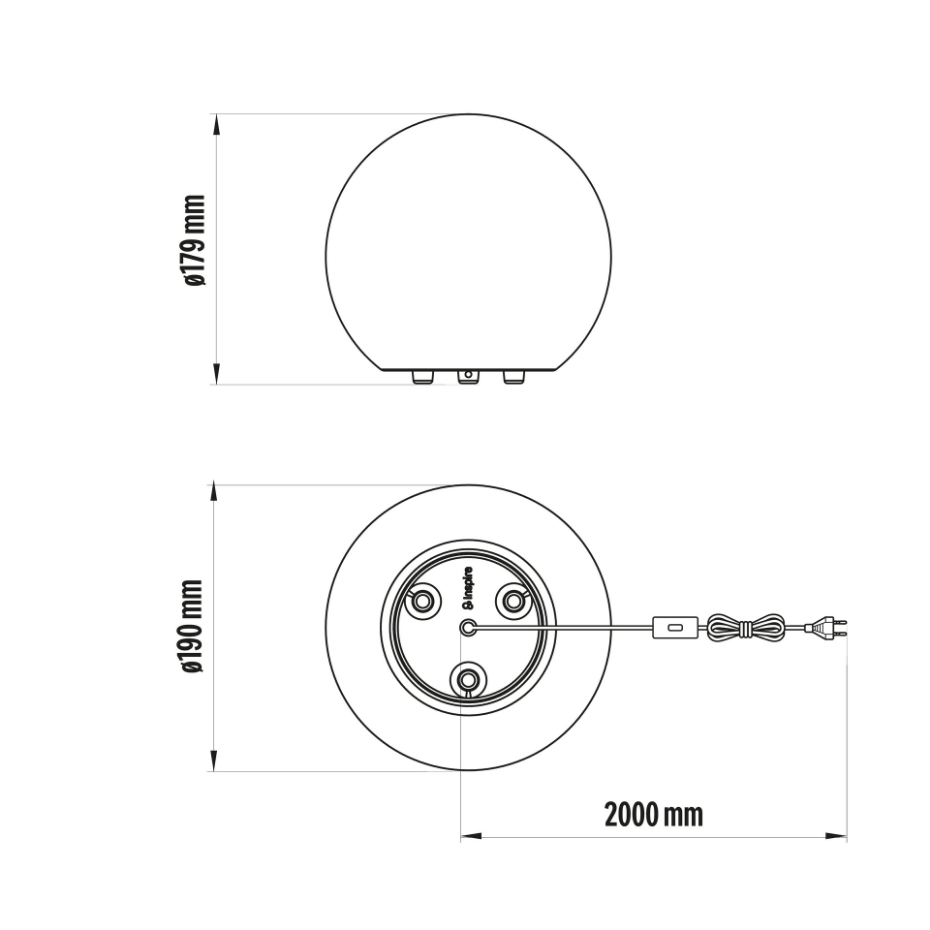 Lampe de table en plastique recyclé, DELMAR