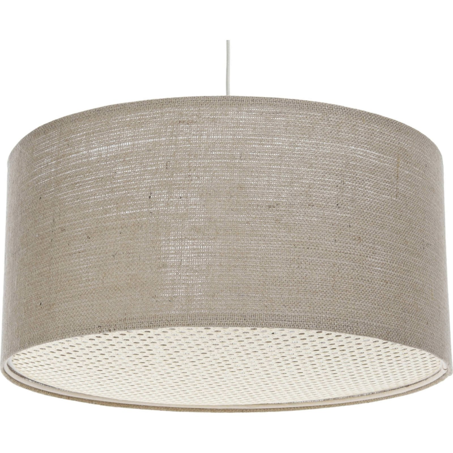 Suspension en lin rond Boho Elegant