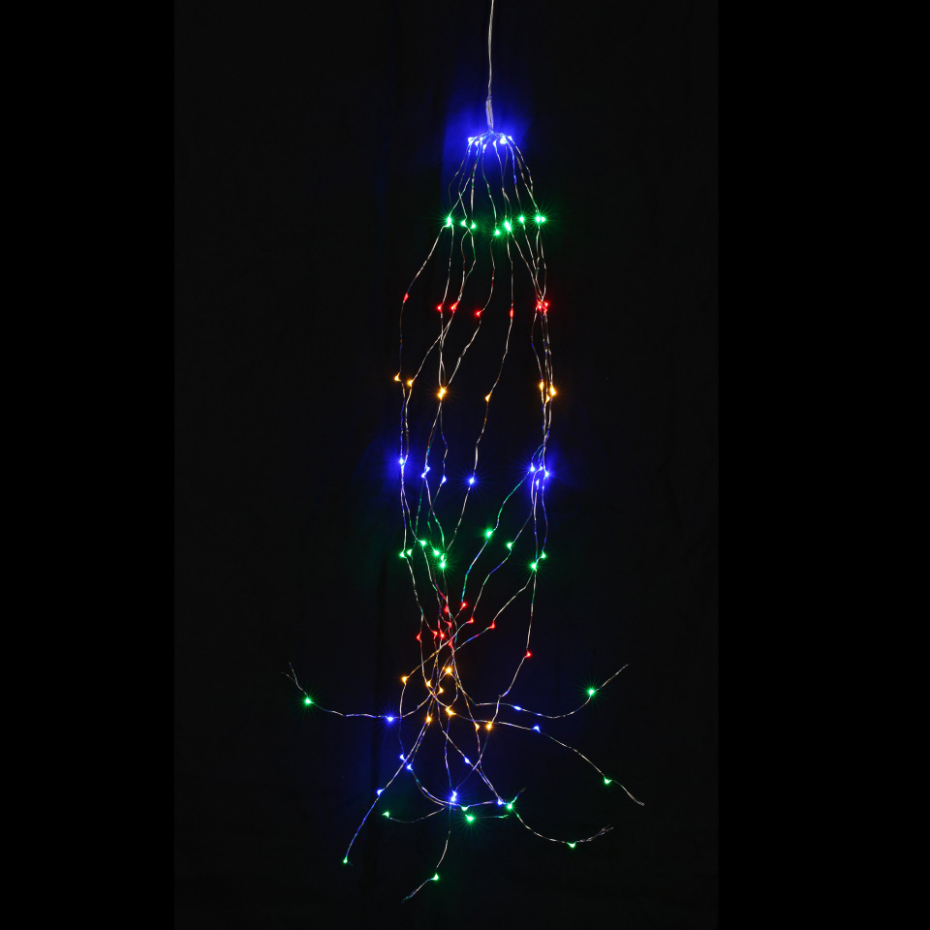 Guirlande 10 Spirales Tombantes 200 Mini LED
