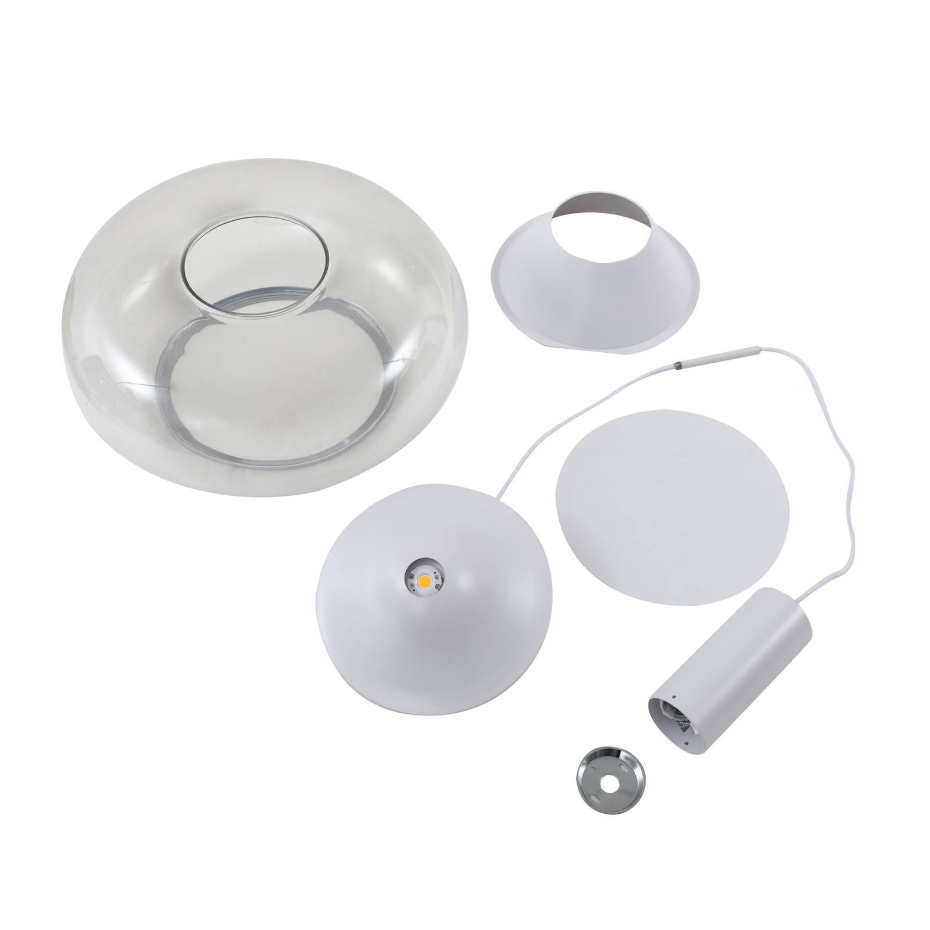 Suspension en verre moderneLED, Orasa