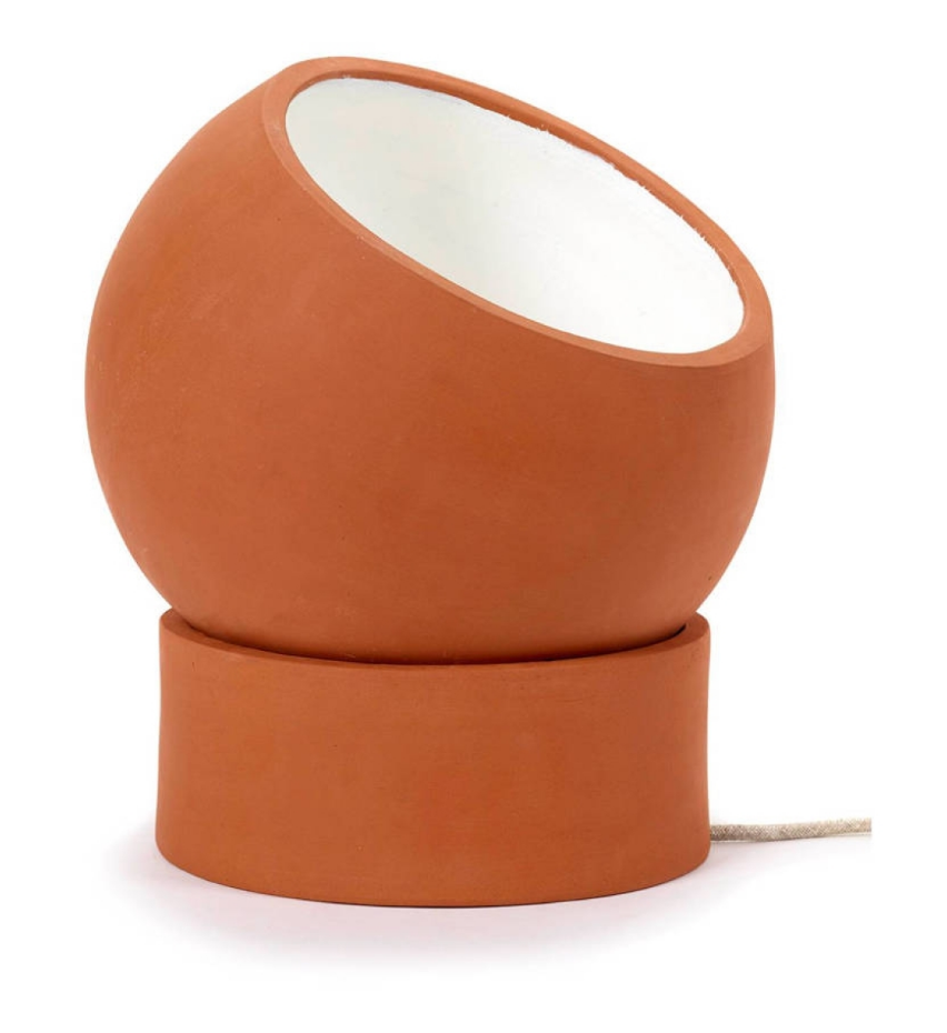 Lampe De Chevet Terra En Terre Cuite D31 Cm