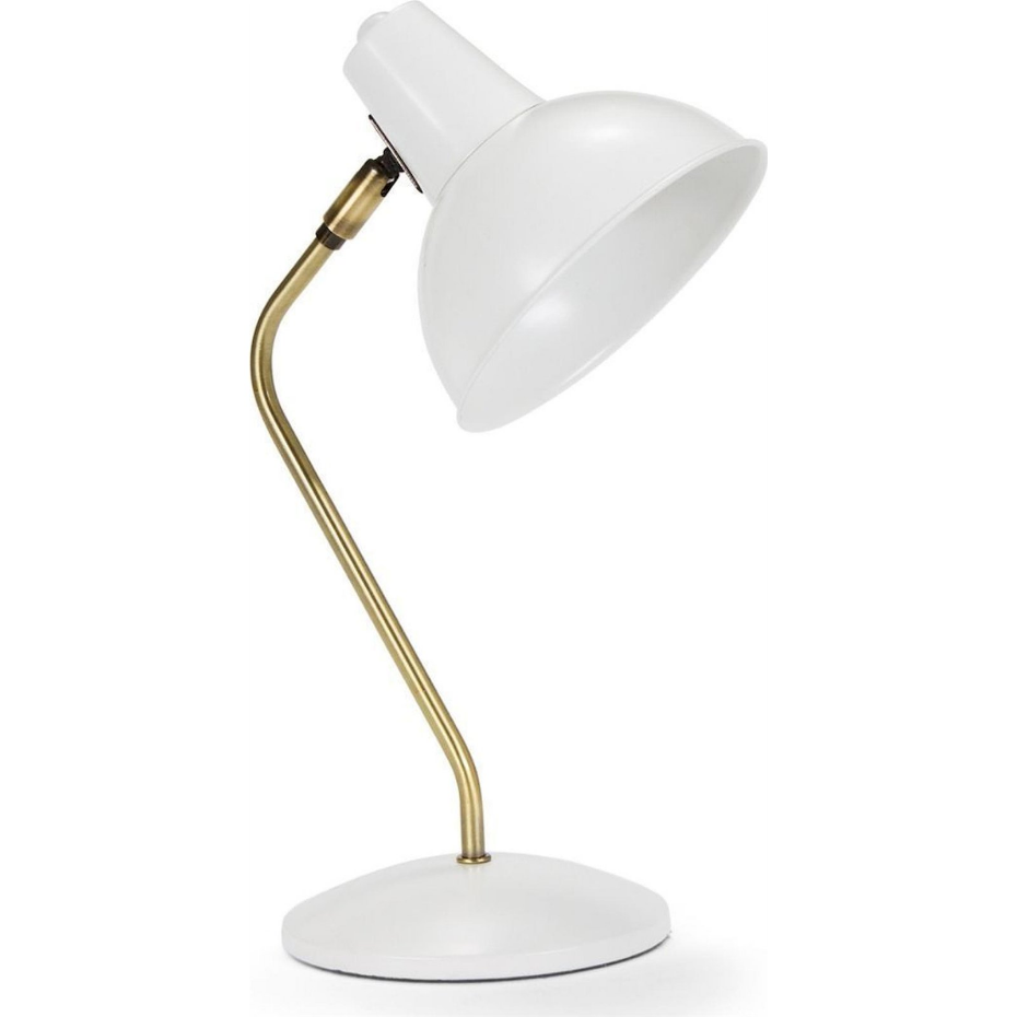 Lampe de bureau ronde en fer style industriel