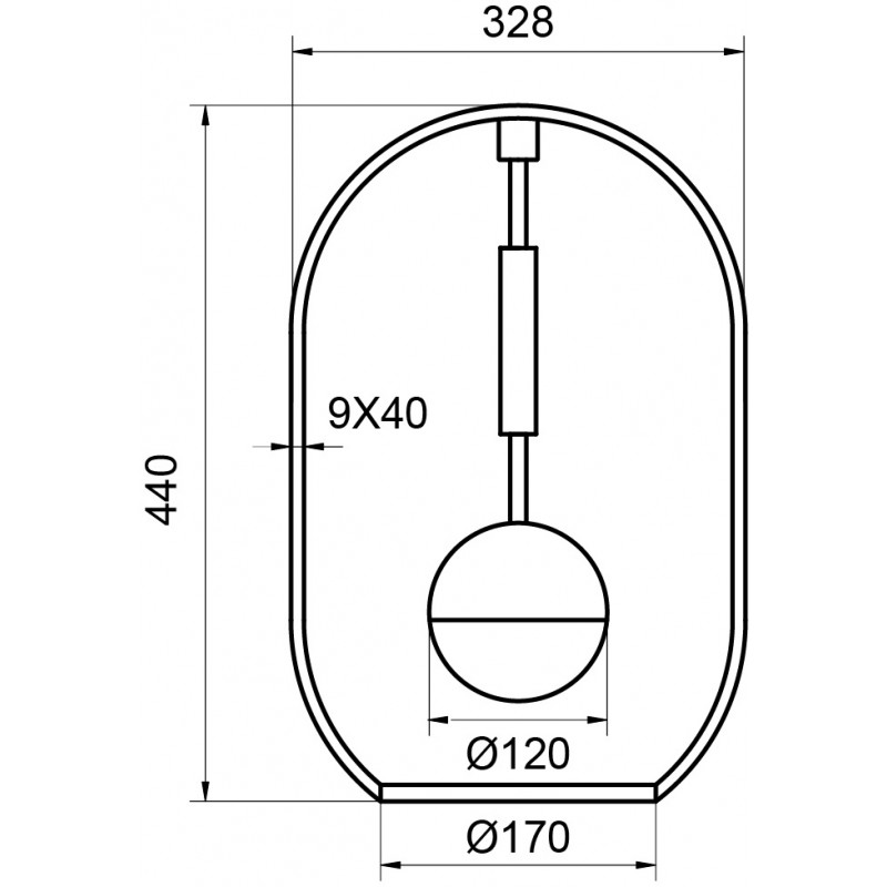 Lampe design en métal