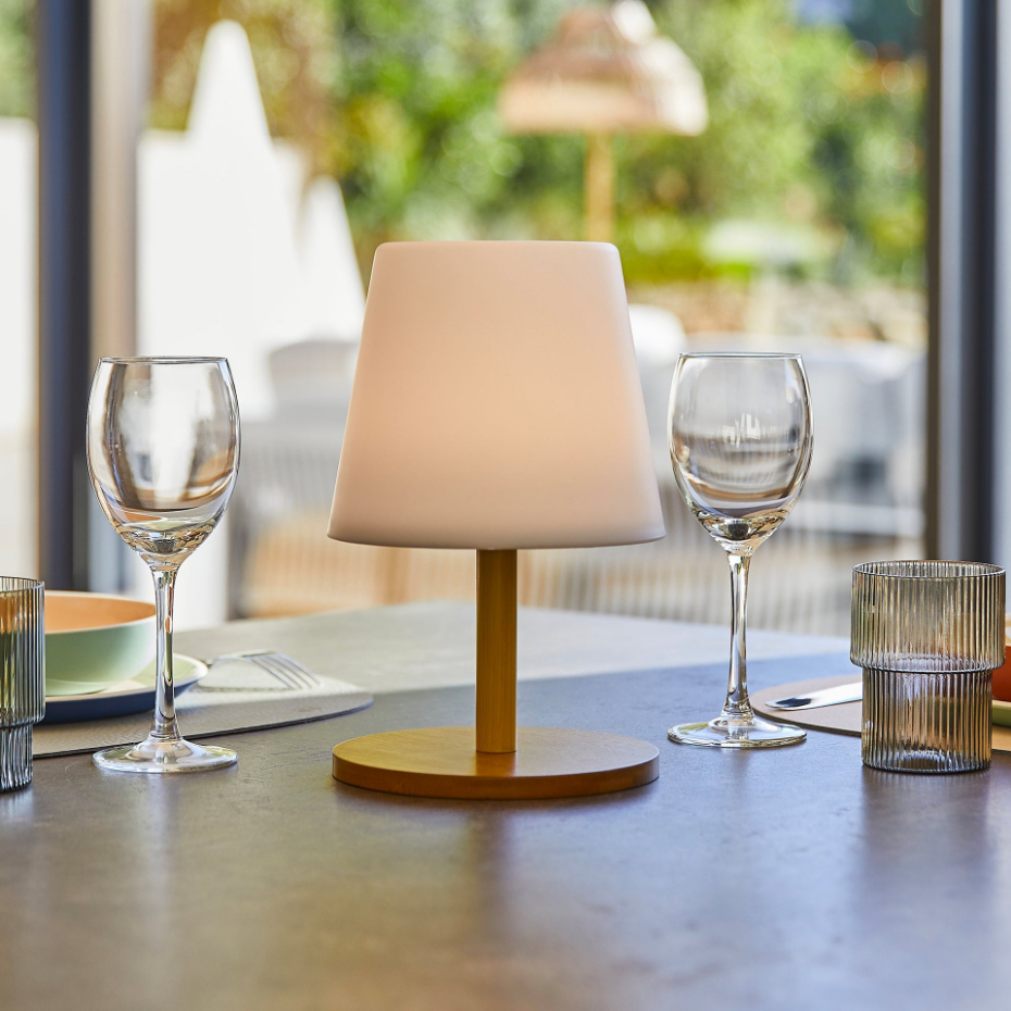 Lampe de table STANDY WOOD H25CM