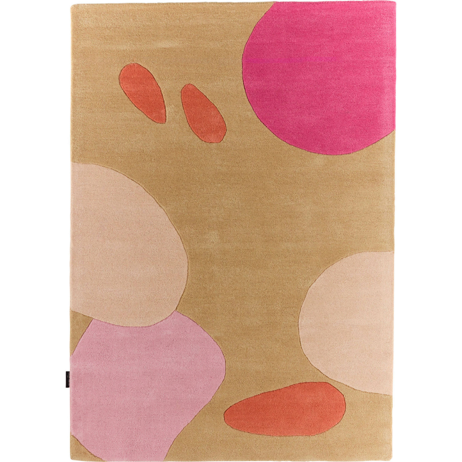 Tapis en laine et coton motif nuage Pantone