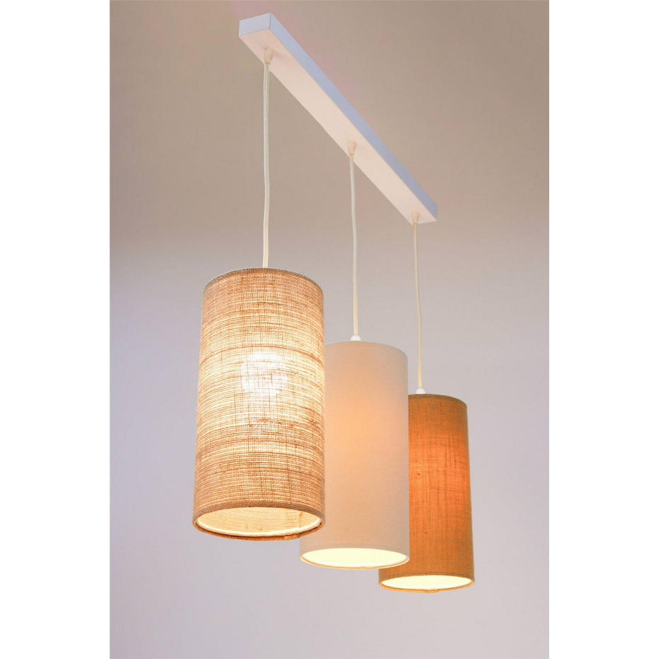 Suspension rectangulaire en tissu ajustable Boho Elegant