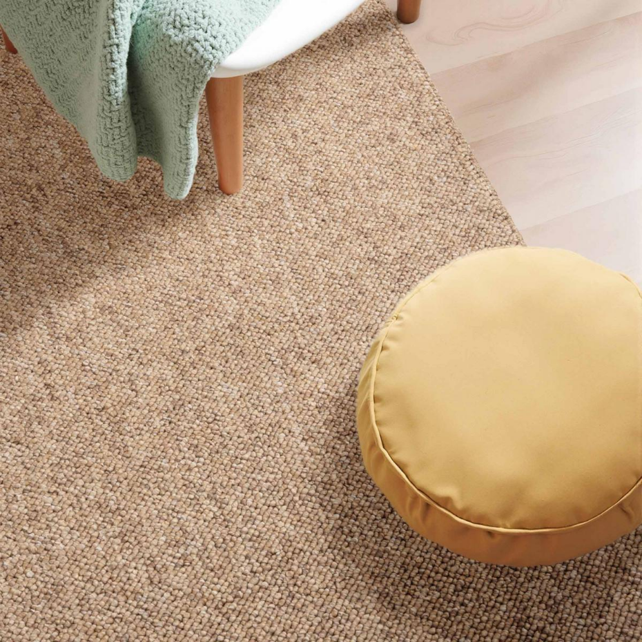 Tapis salon, motif faux uni, ROCCCO, look chaleureux, entretien