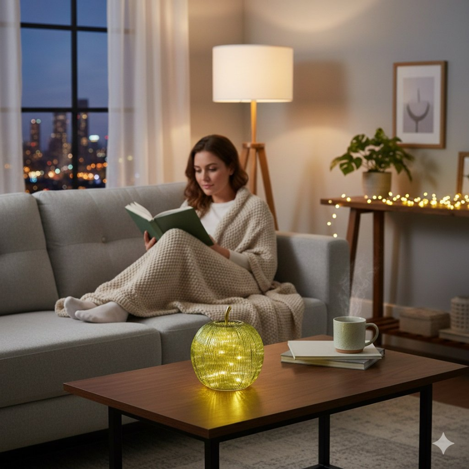Lampe Pomme lumineuse 15 Led