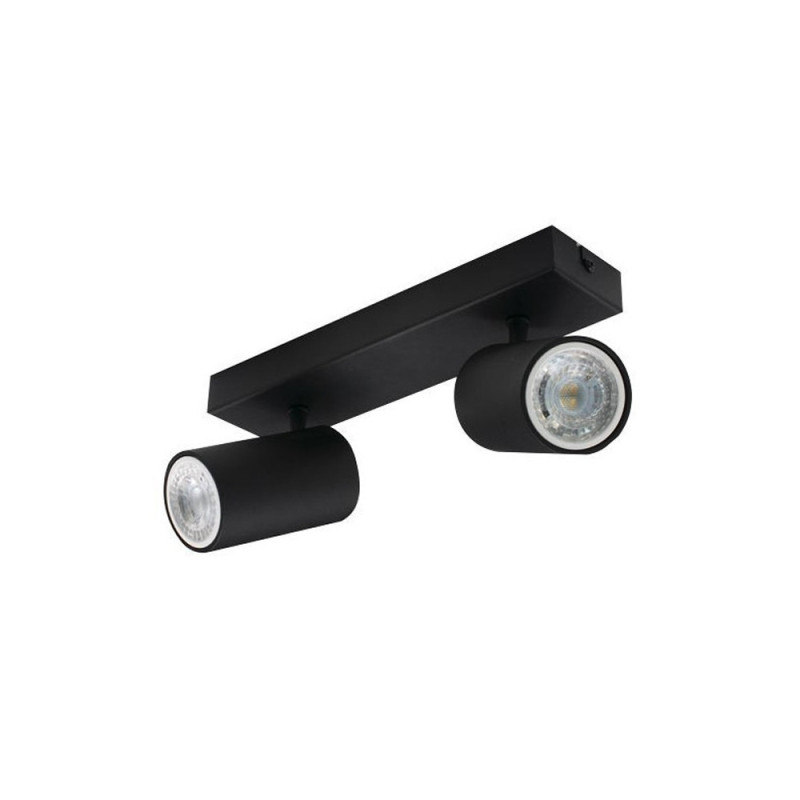 Spot Double Noir Ampoules Gu10