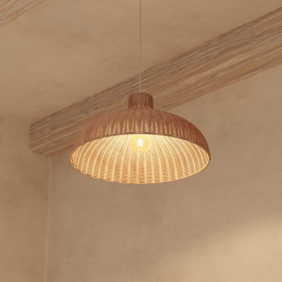 Suspension rotin naturel ORI