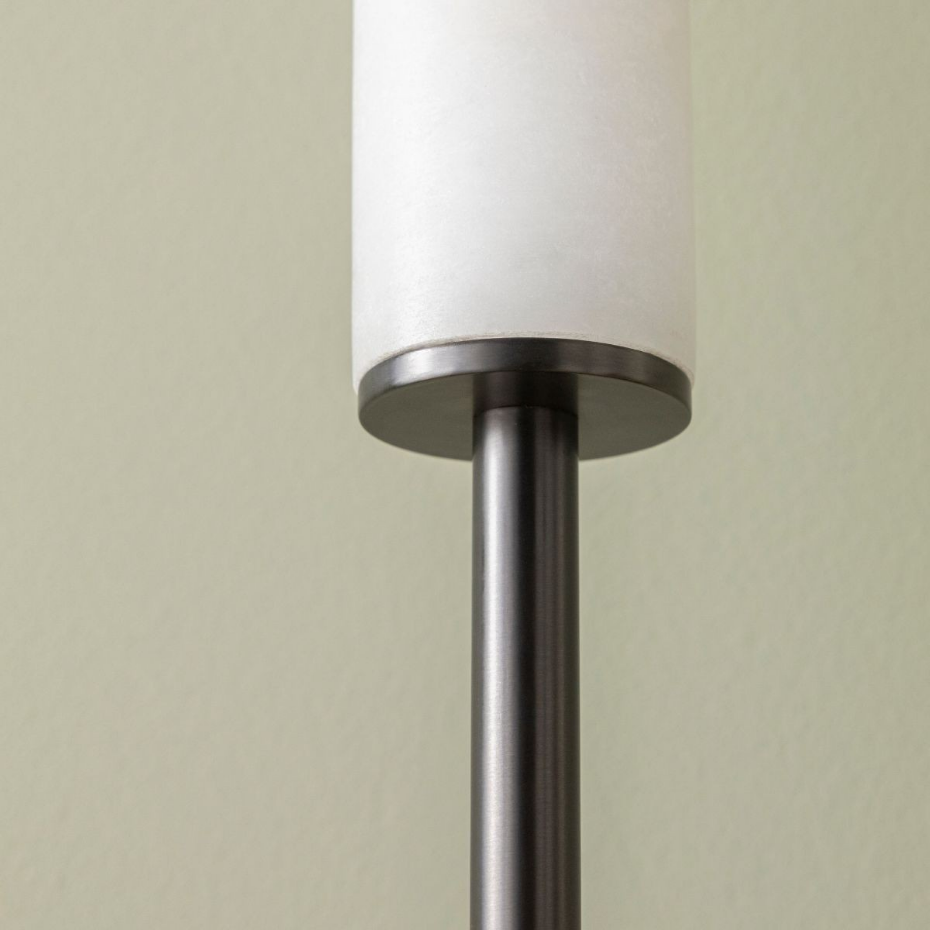 Lampe à poser en albâtre et métal H59 cm - MONTAIGNE