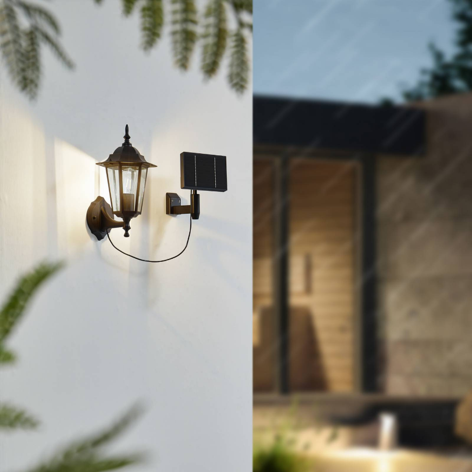 Lampe solaire extérieure en aluminiumLED