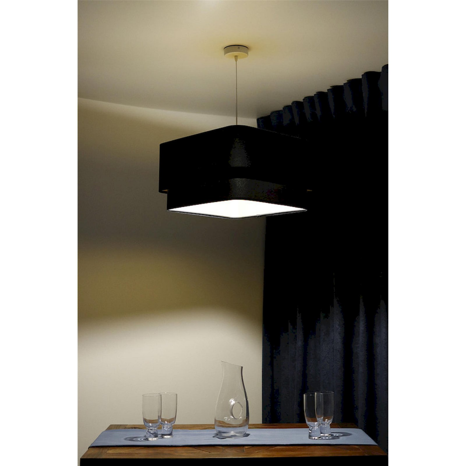 Suspension en velours et PVC Kwadro Duo