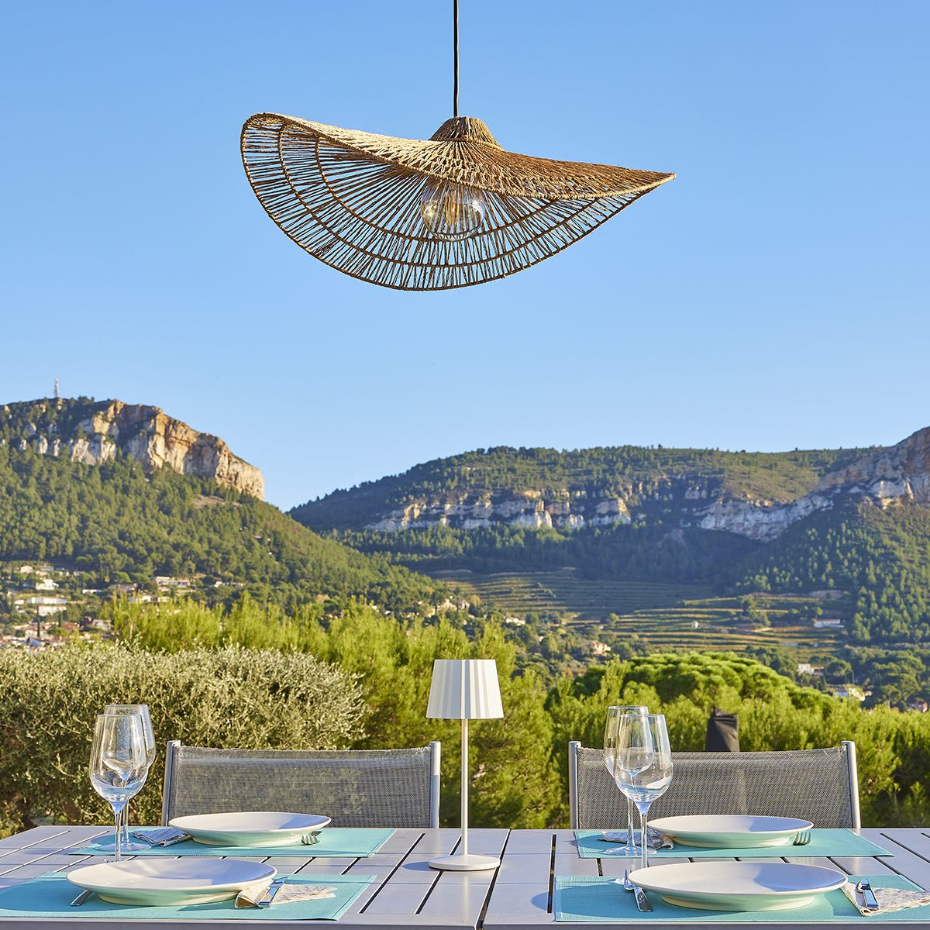 Suspension MARBELLA Extérieure Jute Beige D63cm