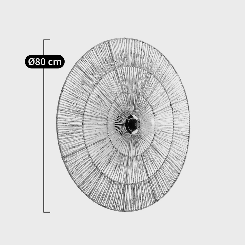 Applique ou plafonnier, rond, diamètre 80 cm, YAKU