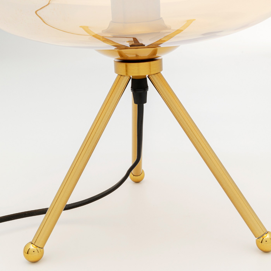 Lampe en verre et acier, SPHERE