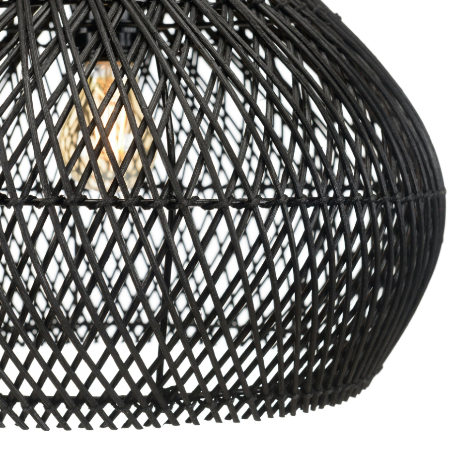 Suspension cloche en rotin FOLELLI
