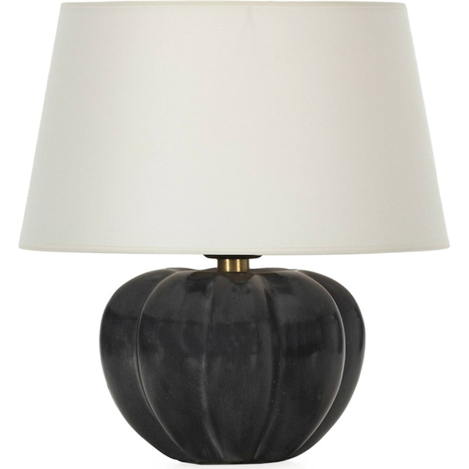 Lampe de table en pierre ronde style contemporain