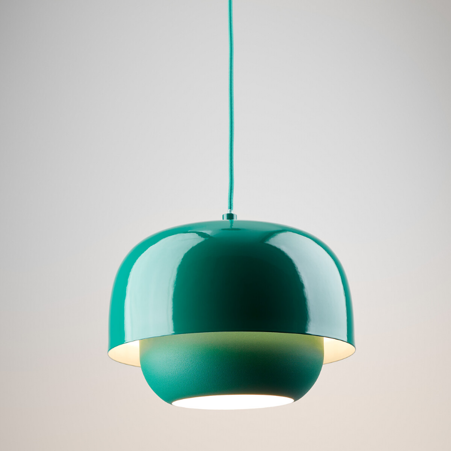 Suspension en métal fer coloré Ø21,4 cm, Kinoko