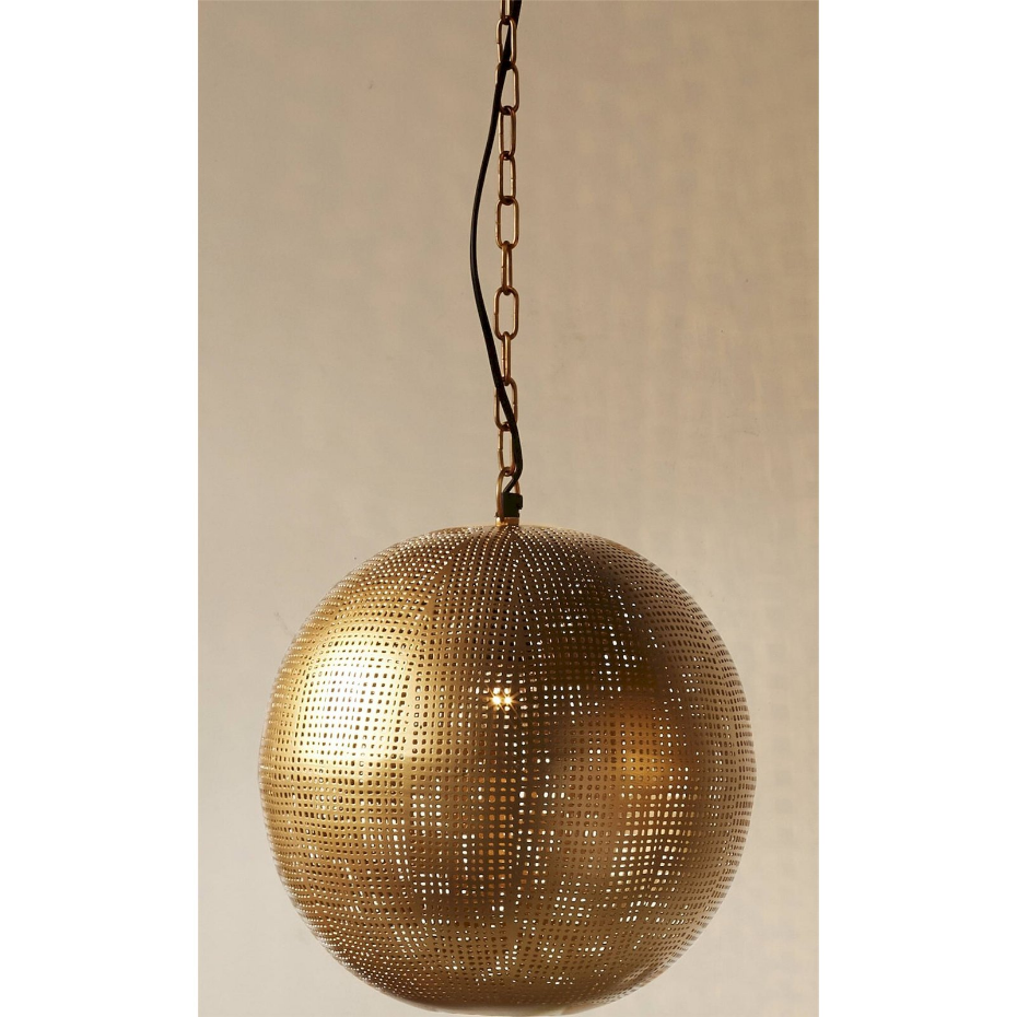 Suspension ronde en métal pour salon