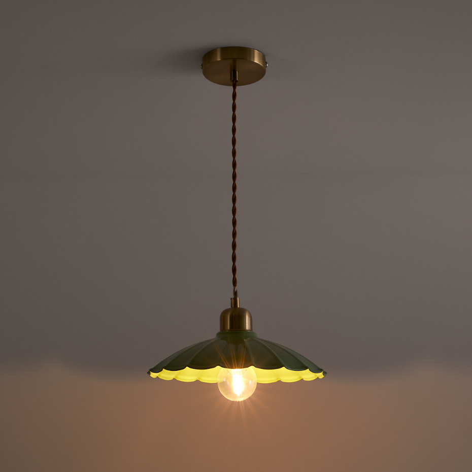 Suspension festonnée en métal fer, Festonia