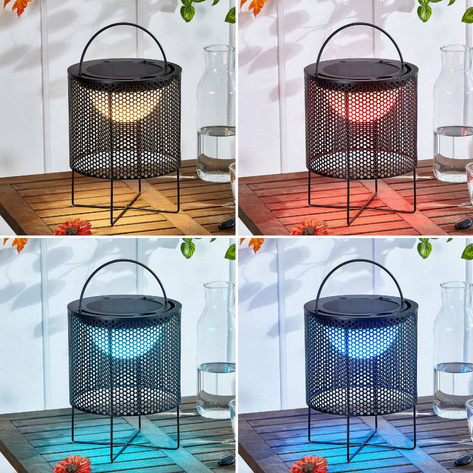Lampe solaire extérieur en métal moderneLED