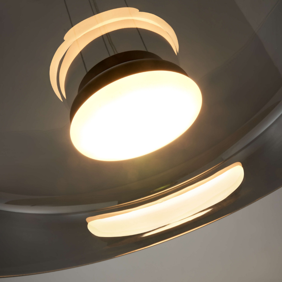 Suspension LED en verre fumé - RICCARDO