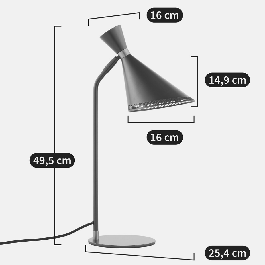 Lampe à poser en métal fer, Farria